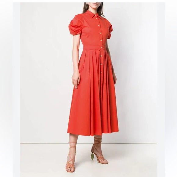 Alexis Gyles Red/Orange Dress, Size XS - Picture 3 of 15